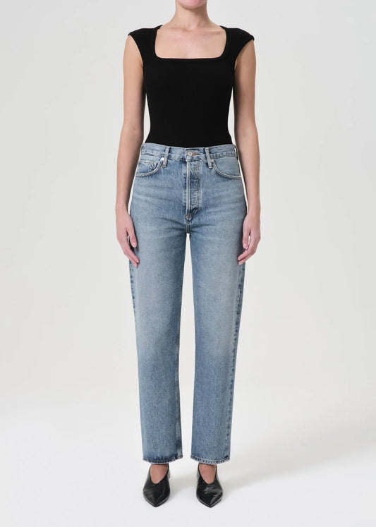 AGOLDE 90's Pinch Waist High Rise Straight in Navigate
