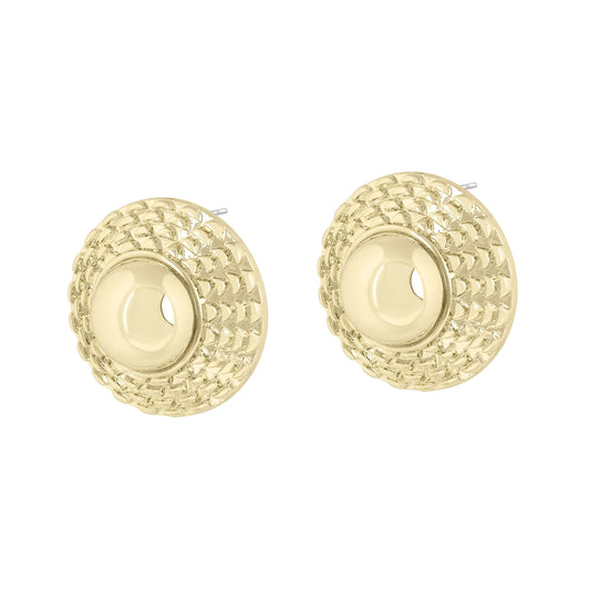 Button Earrings